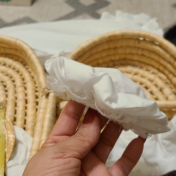 Wicker Basket Babydoll Toy Storage Carry on - Picture 5 of 11